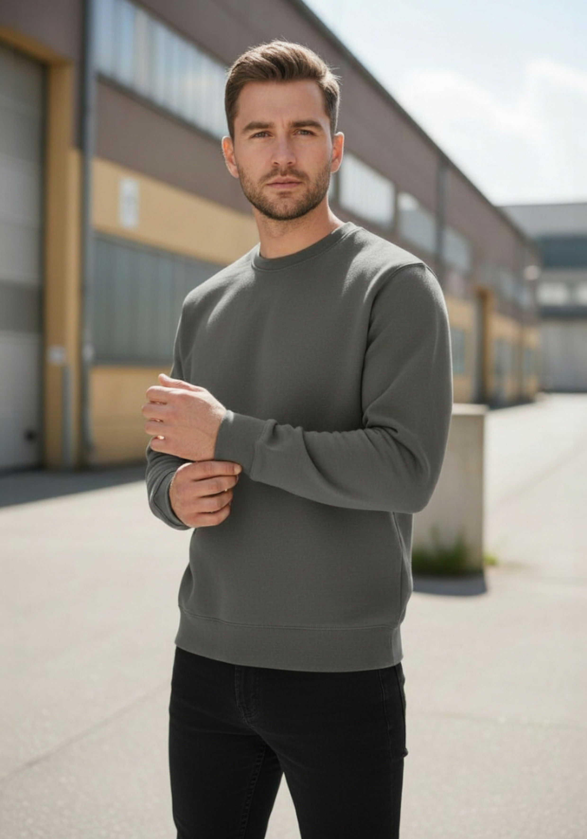 Sweatshirt-Rundhals