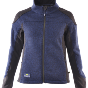 Strickfleecejacke-Damen Blau