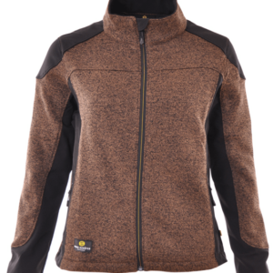 Strickfleecejacke Damen braun