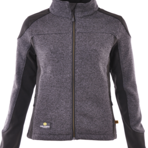 Strickfleecejacke-Damen Grau