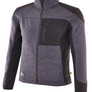 Smart Strickfleecejacke Grau