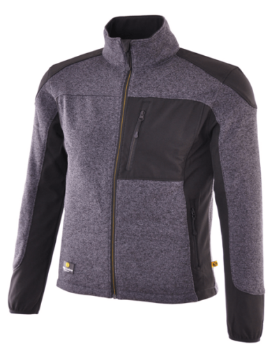 Smart Strickfleecejacke Grau